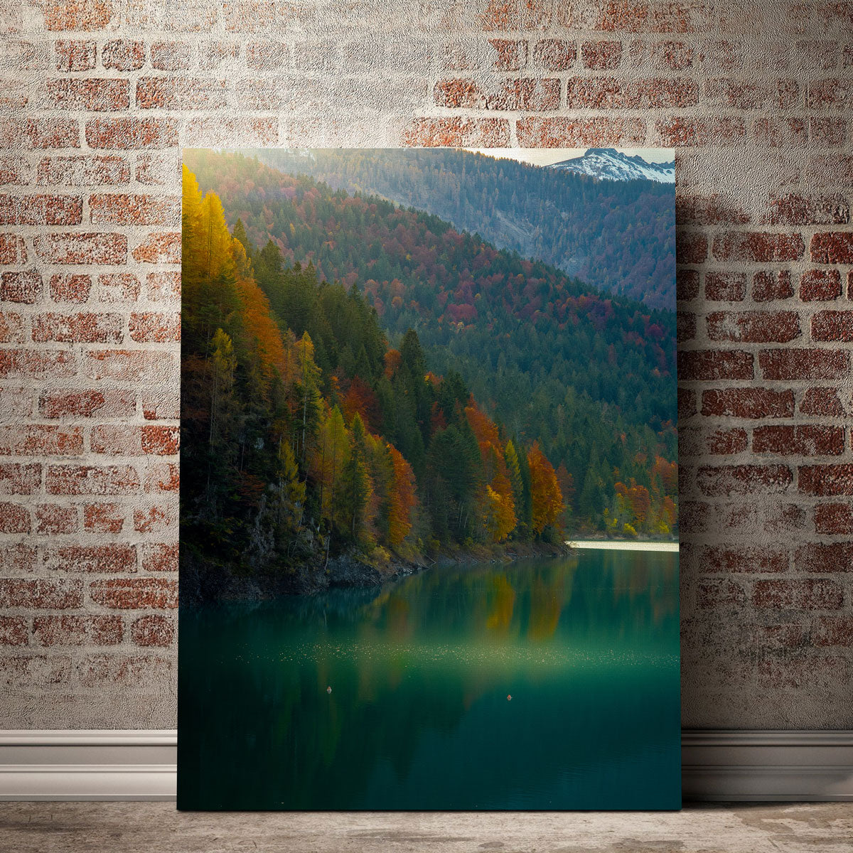 Lake Sauris Autumn Wall Art