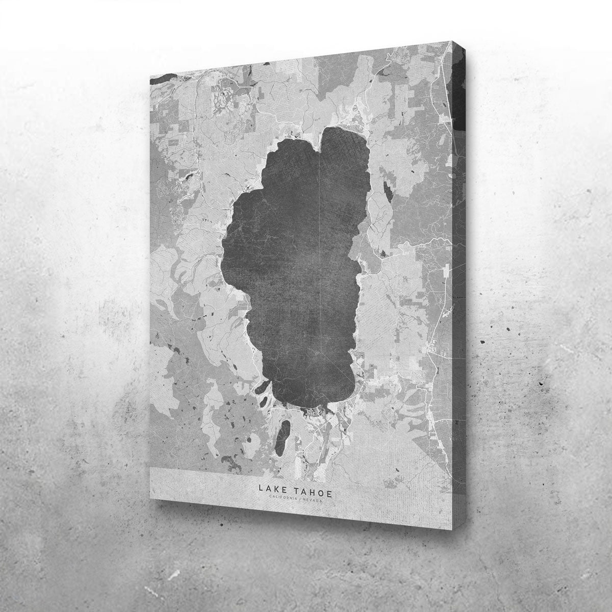 Lake Tahoe Map 2 Wall Art