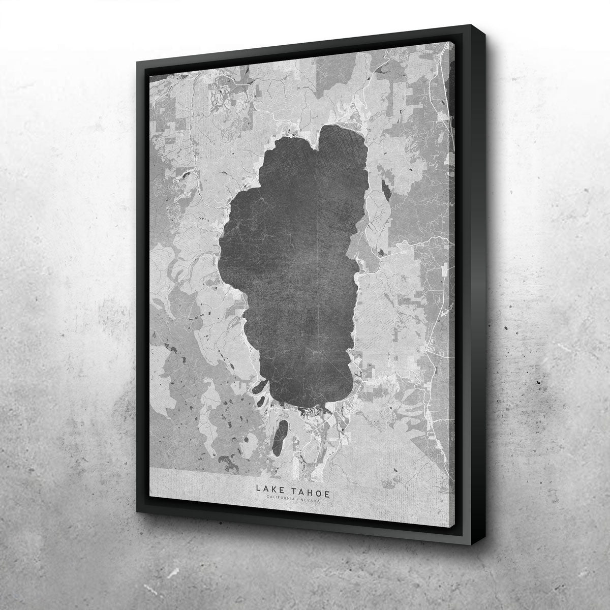 Lake Tahoe Map 2 Wall Art