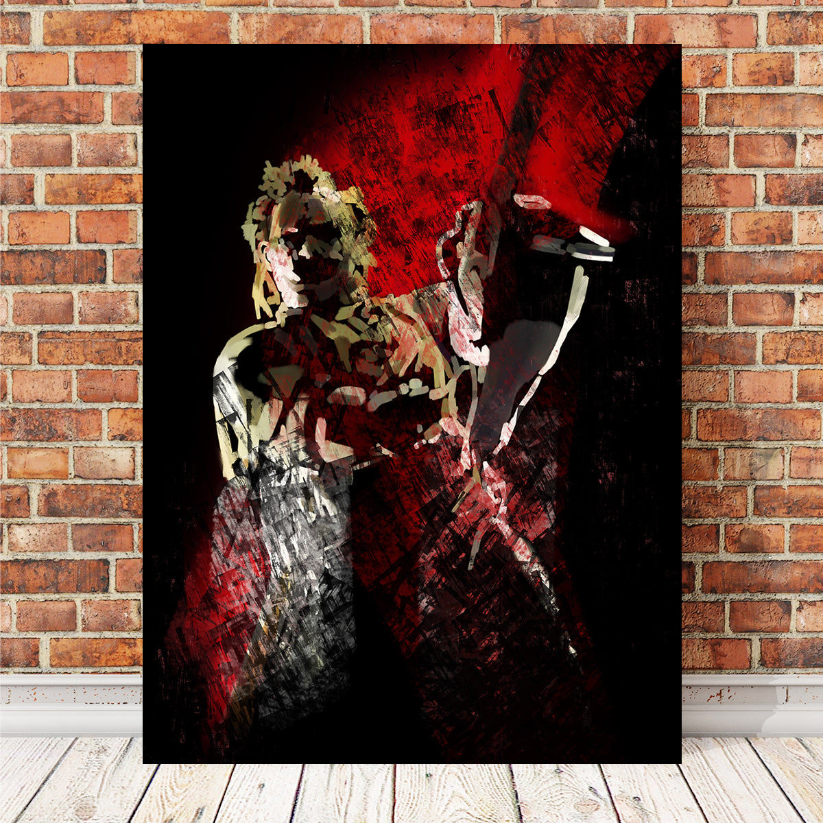 Painted Leatherface Wall Art