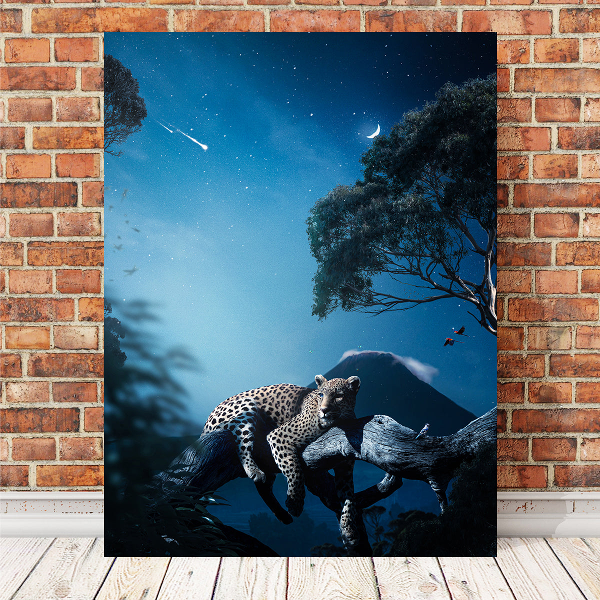Leopard in the Night Wall Art
