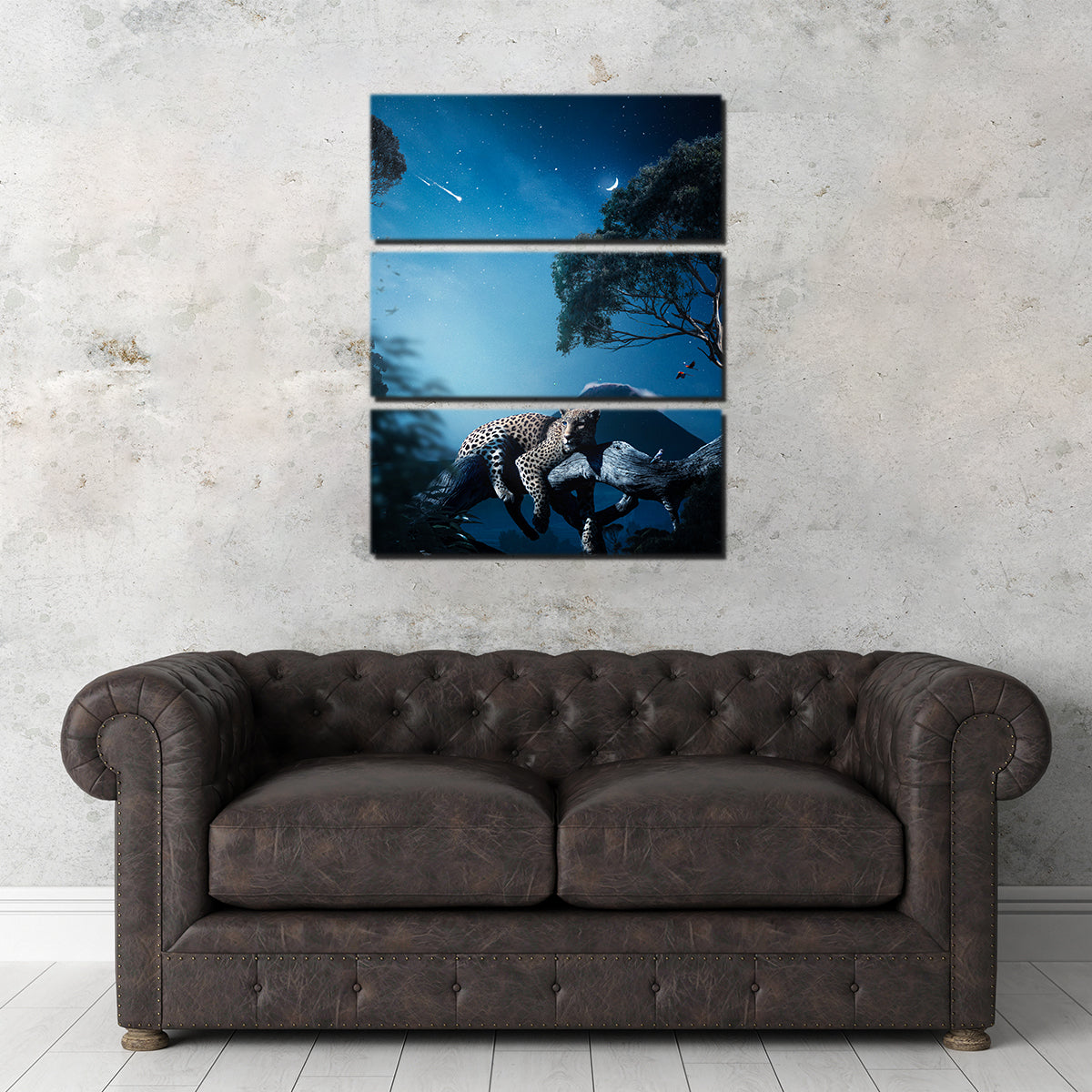 Leopard in the Night Wall Art