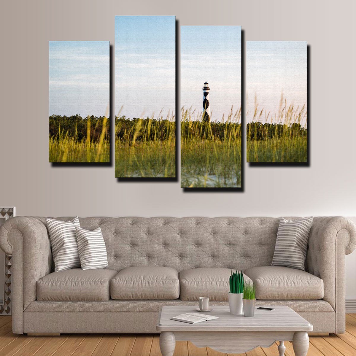 Lighthouse At Dawn Wall Art