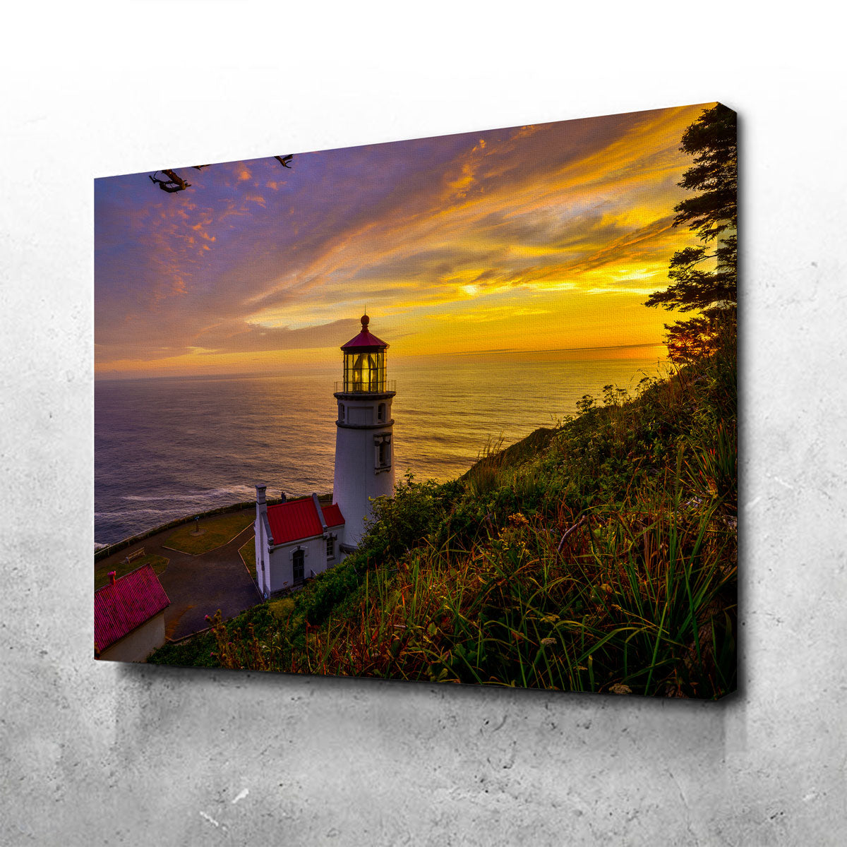 Lighthouse on Oregon Coast Wall Art
