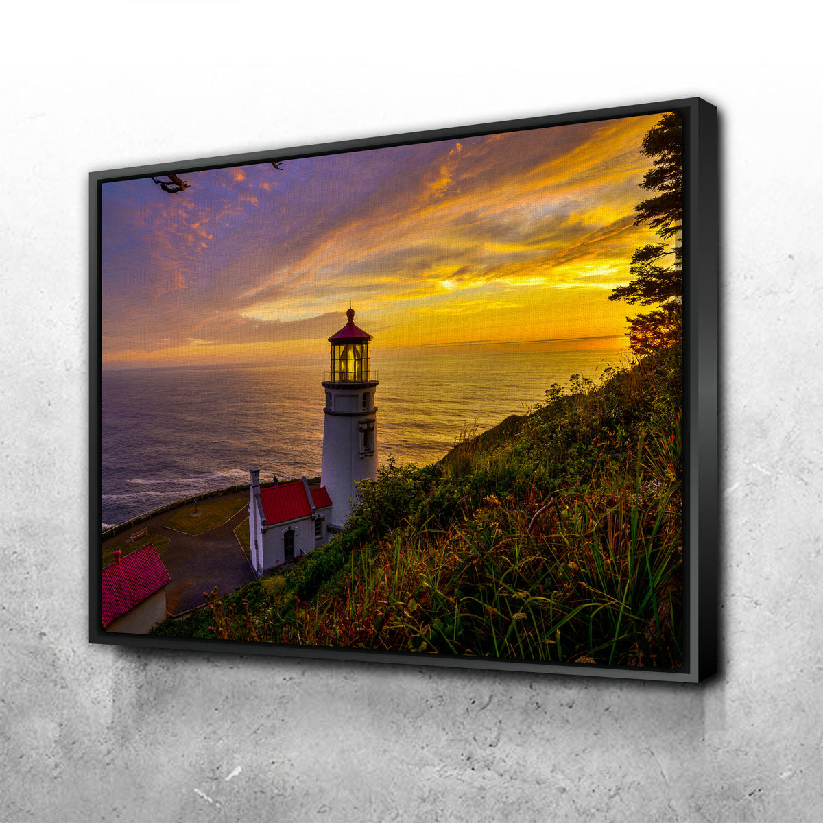 Lighthouse on Oregon Coast Wall Art
