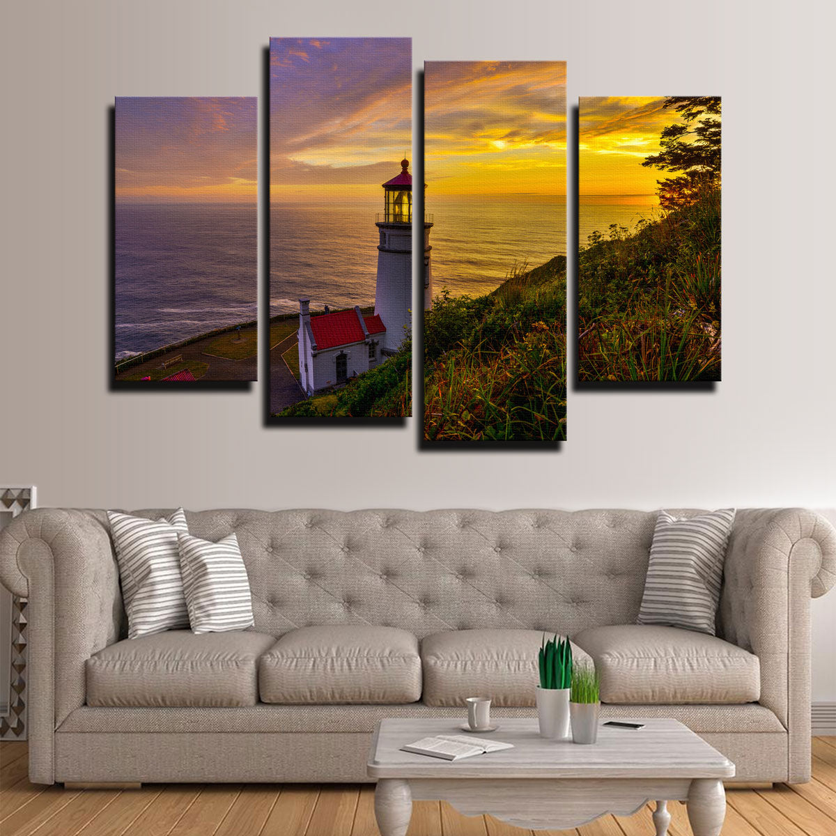 Lighthouse on Oregon Coast Wall Art