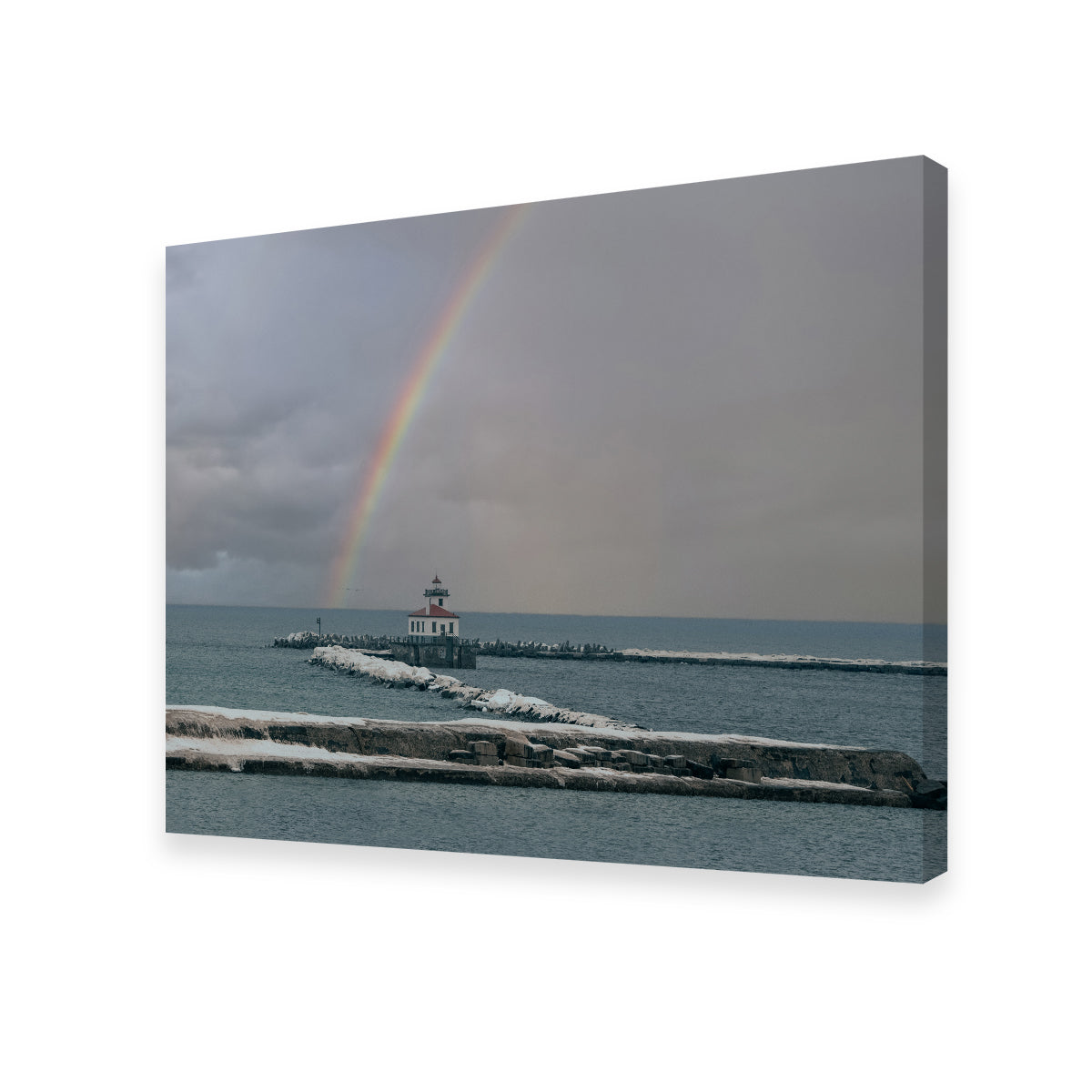 Lighthouse and Rainbow