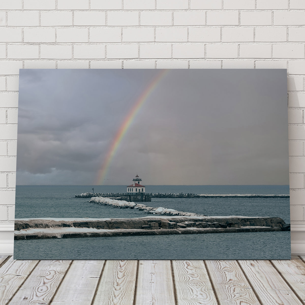 Lighthouse and Rainbow