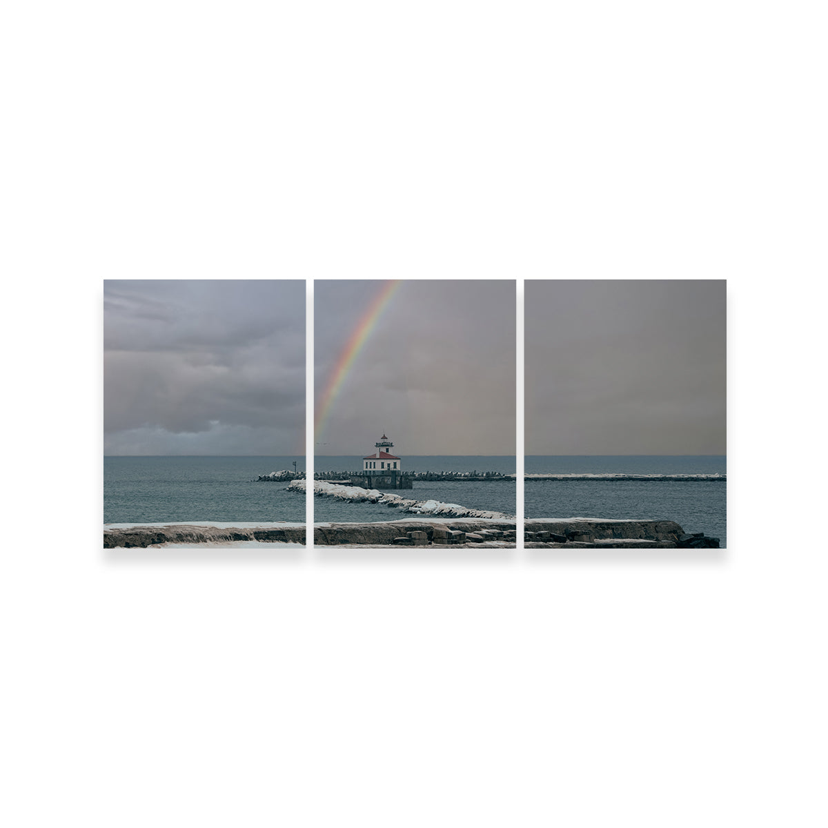 Lighthouse and Rainbow