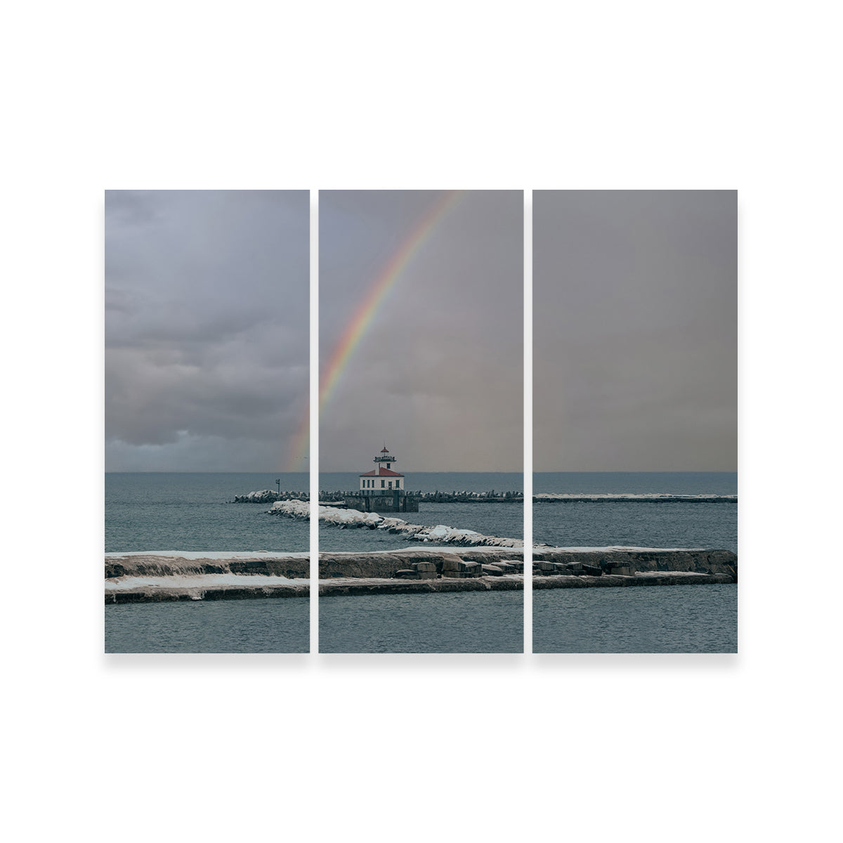 Lighthouse and Rainbow