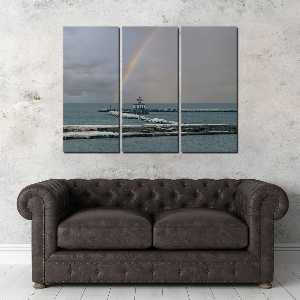 Lighthouse and Rainbow