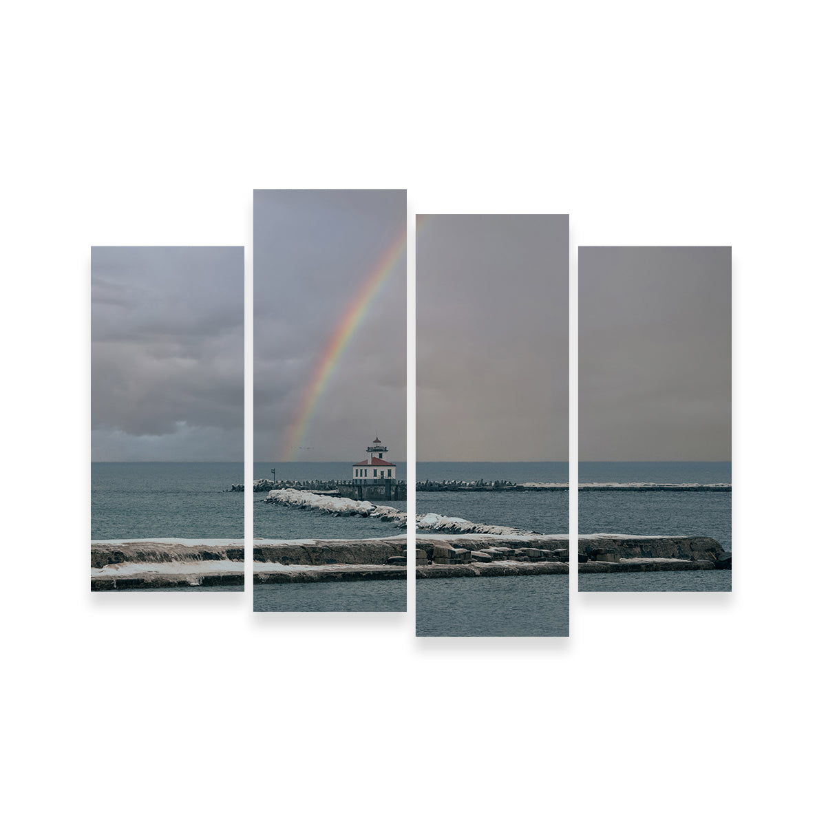 Lighthouse and Rainbow