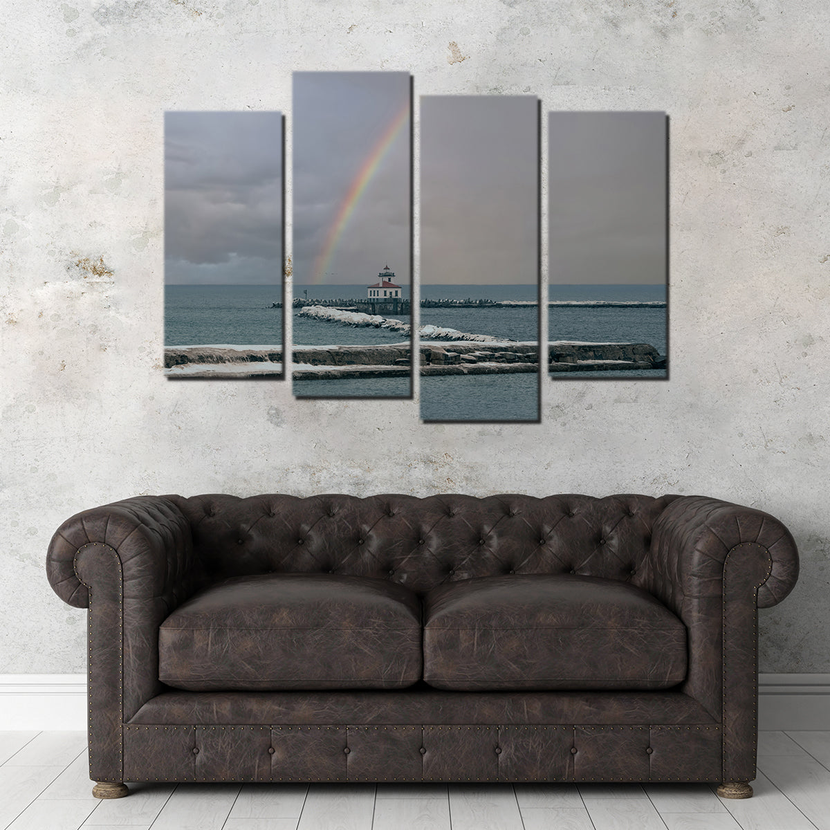 Lighthouse and Rainbow