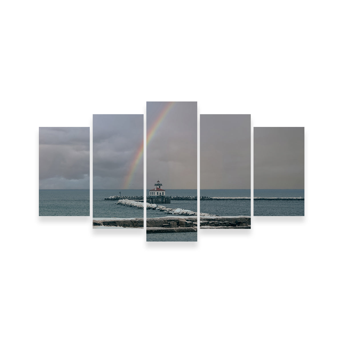Lighthouse and Rainbow