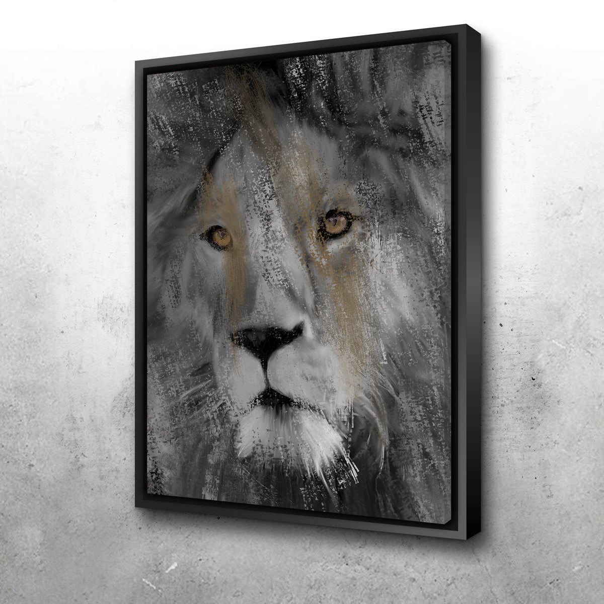 Charcoal Lion Wall Art