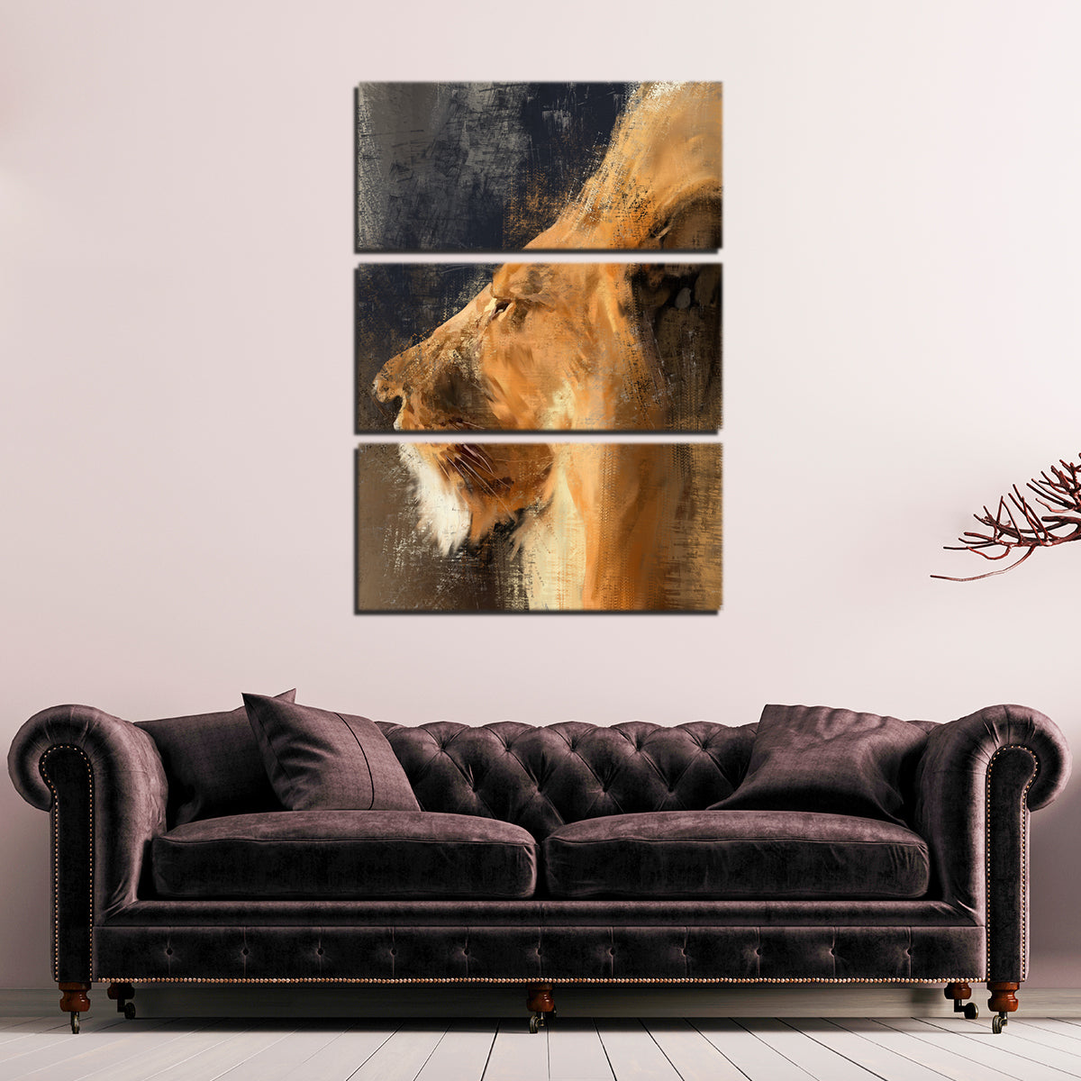 Lion In Sun Wall Art