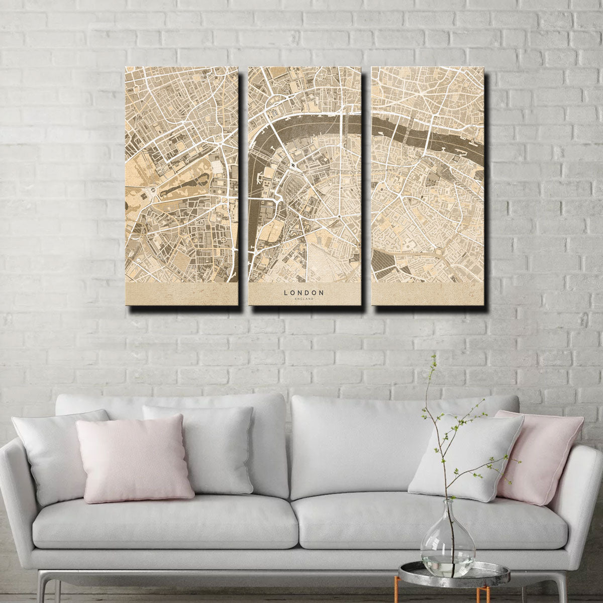 London Map 3 Wall Art