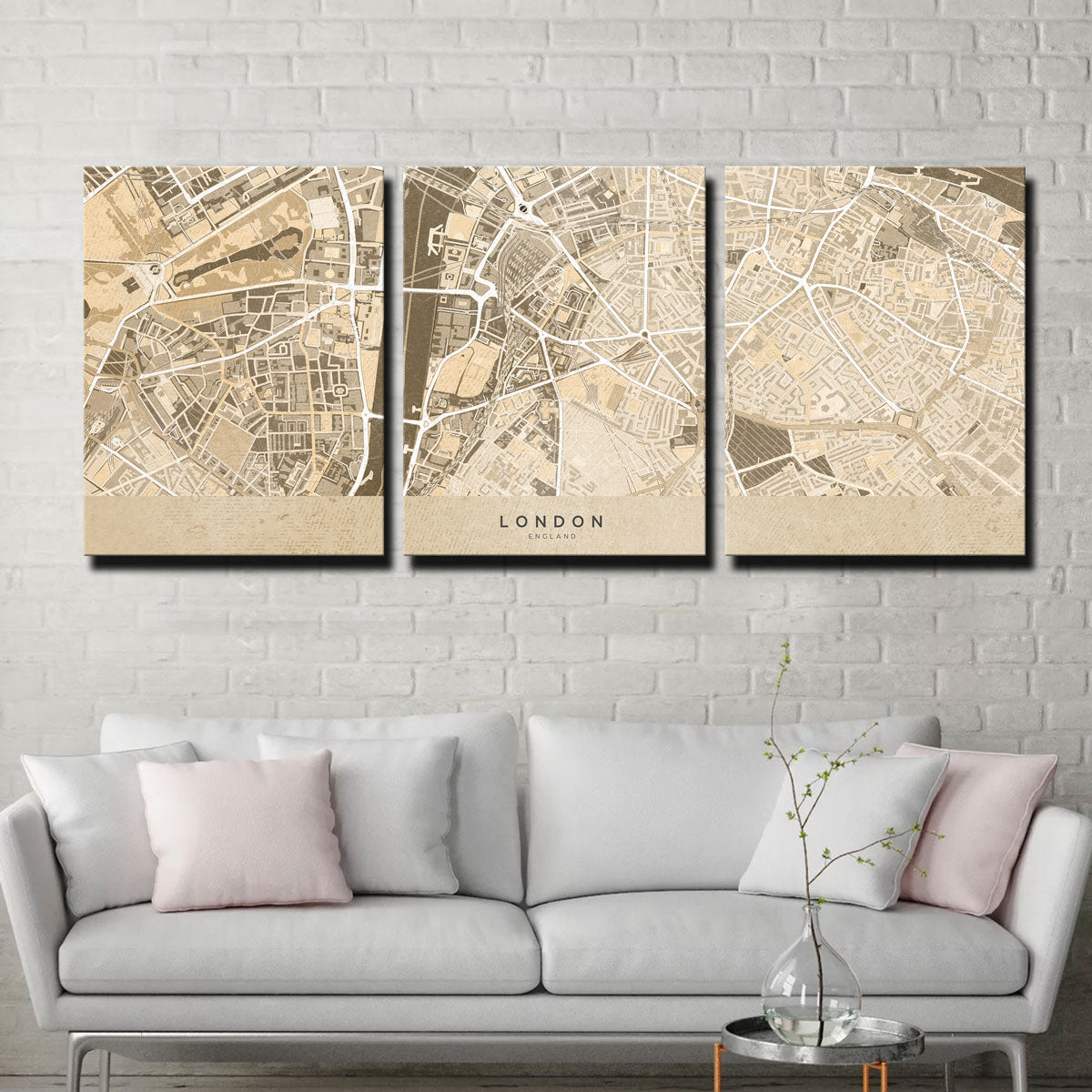 London Map 3 Wall Art