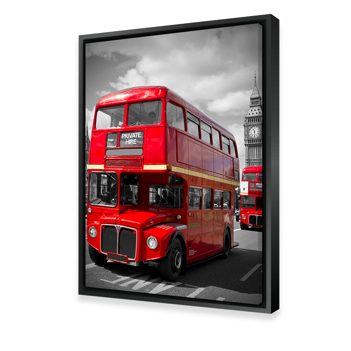 London Red Buses On Westminster Bridge Wall Art