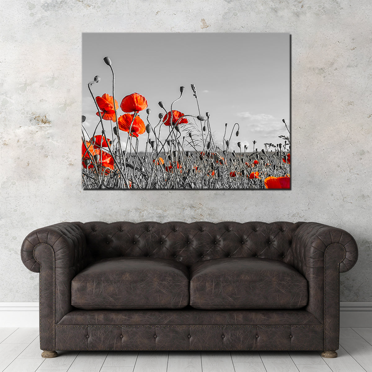Lovely Poppy Field Wall Art