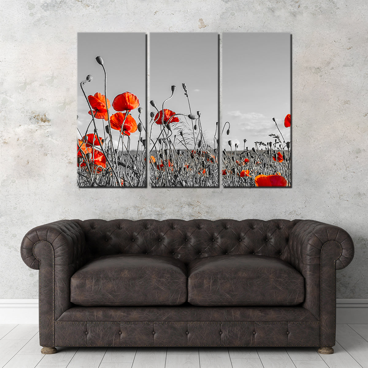 Lovely Poppy Field Wall Art