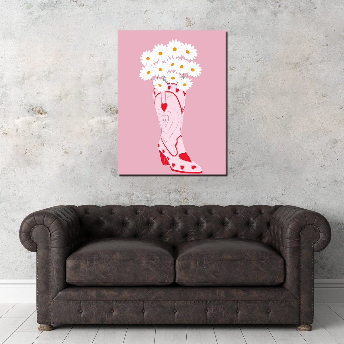 Lovely Cowboy Shoe Wall Art