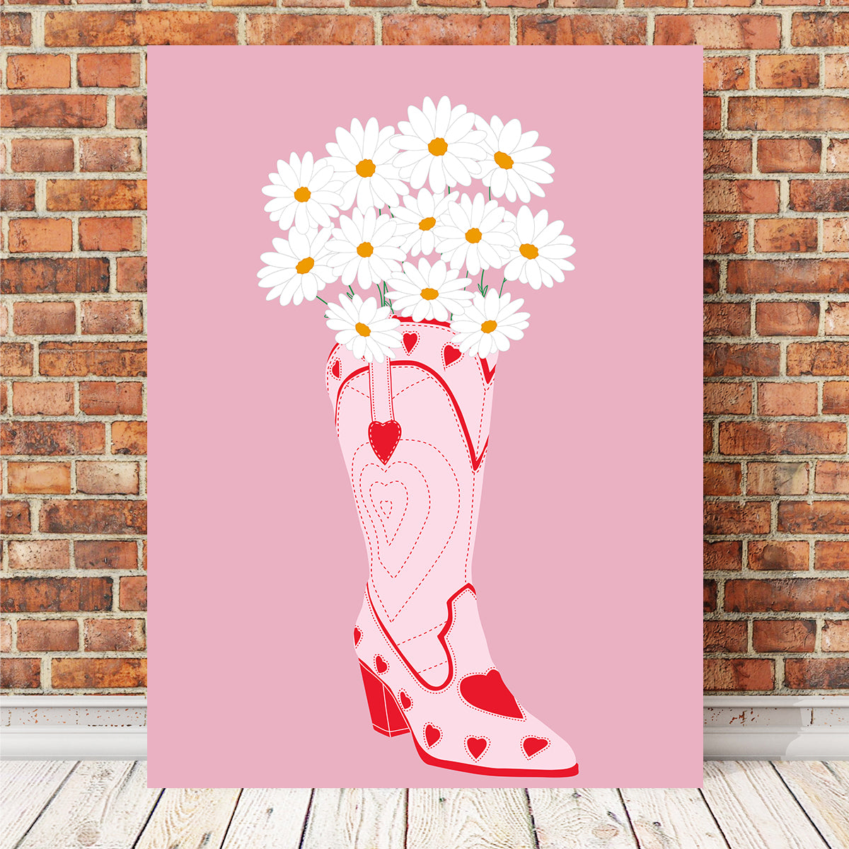 Lovely Cowboy Shoe Wall Art