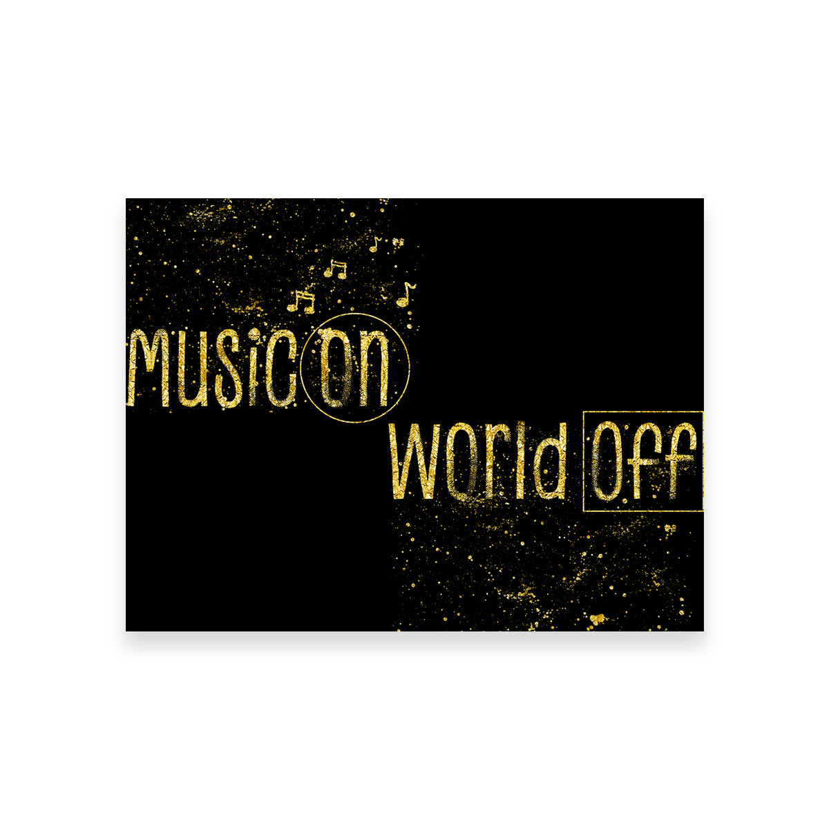 Music On – World Off Wall Art