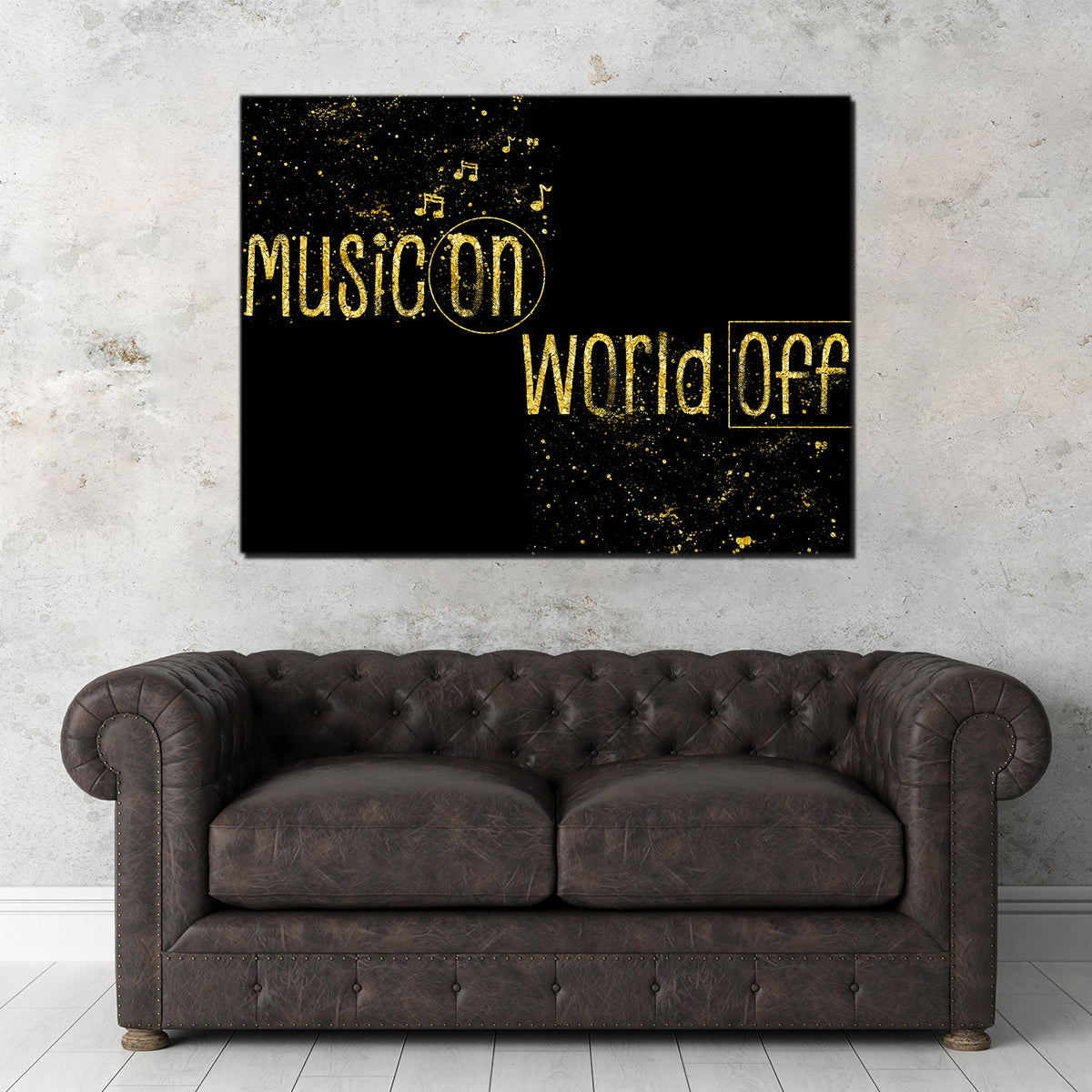 Music On – World Off Wall Art