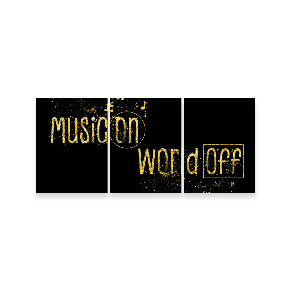 Music On – World Off Wall Art