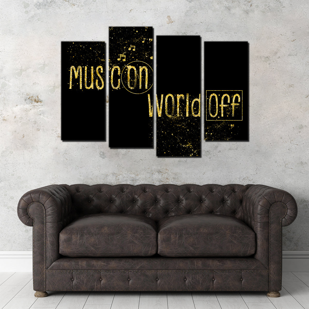 Music On – World Off Wall Art