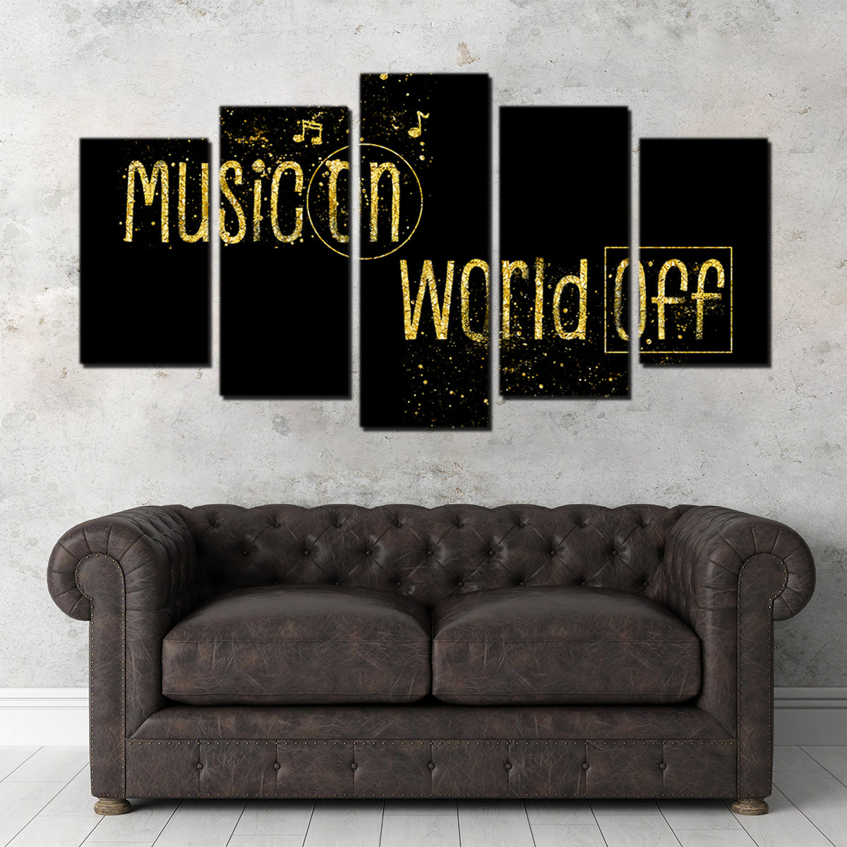 Music On – World Off Wall Art