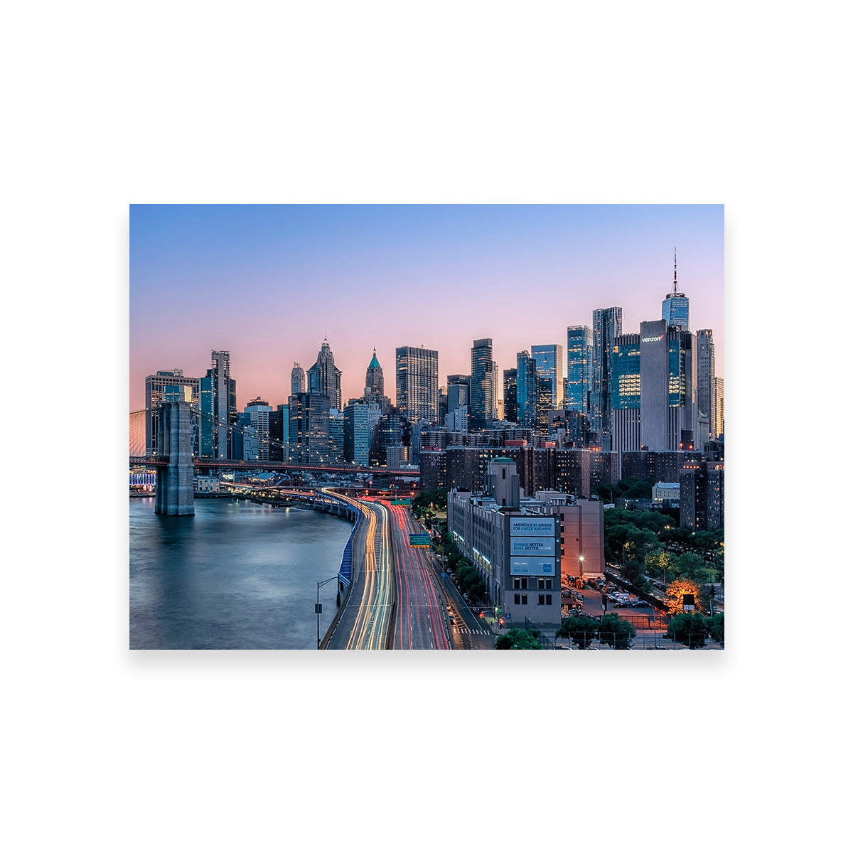 Manhattan Sunset Wall Art