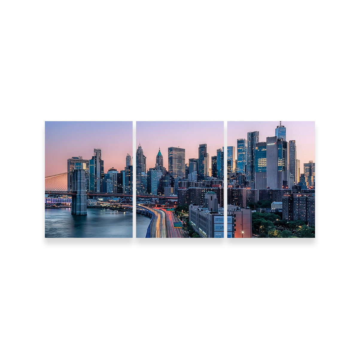 Manhattan Sunset Wall Art