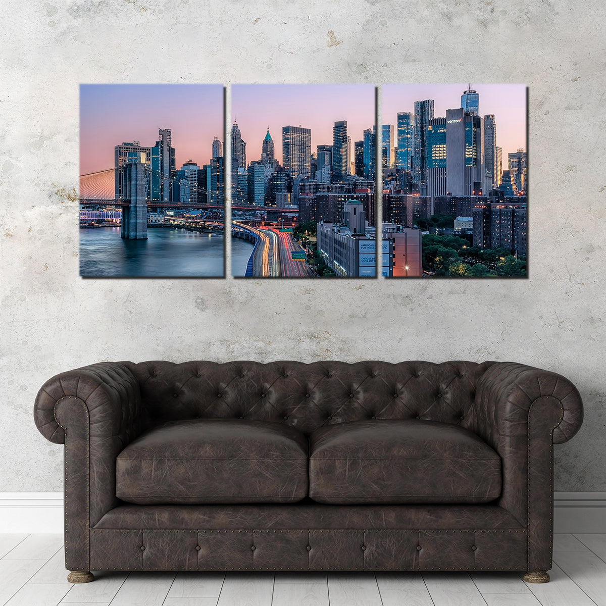 Manhattan Sunset Wall Art