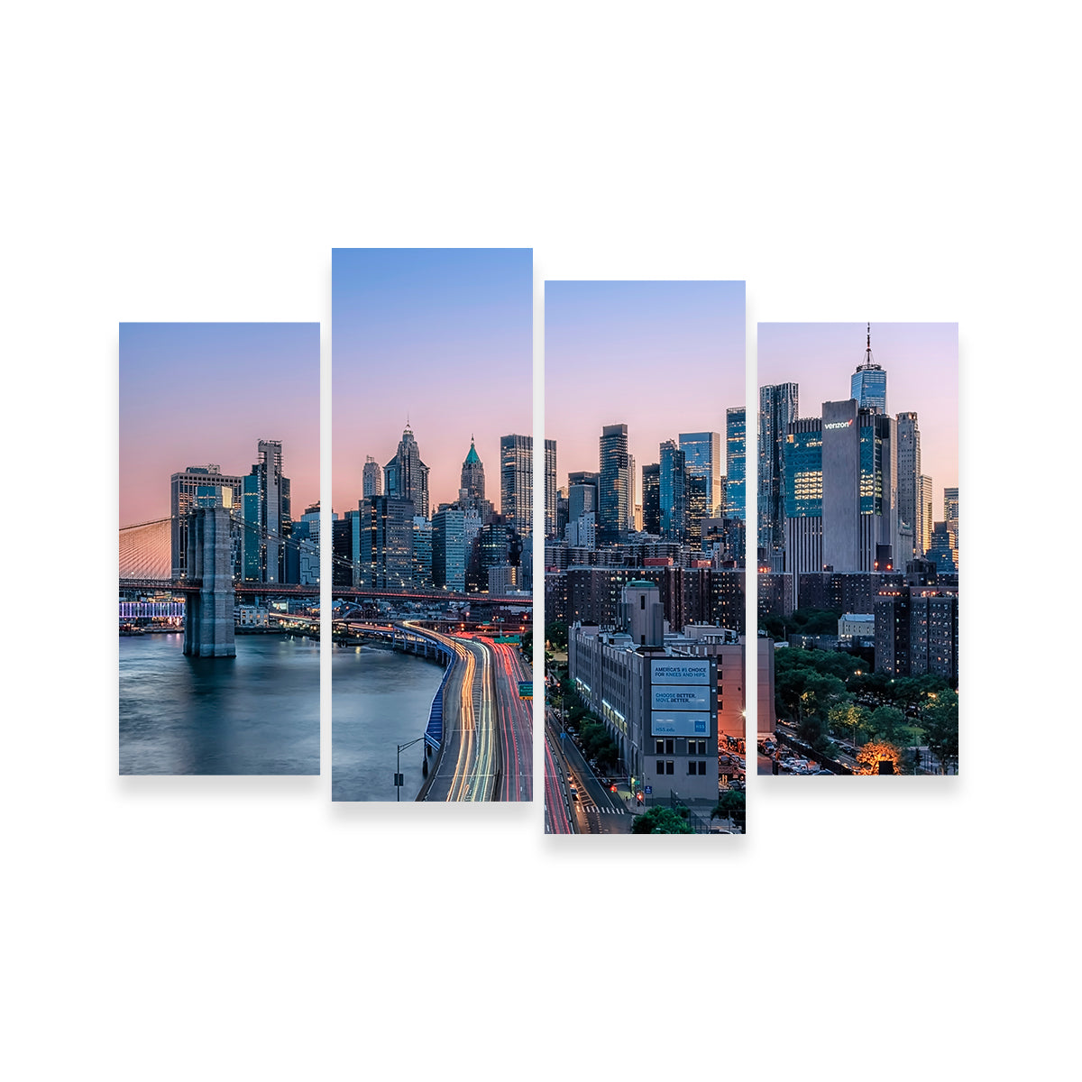 Manhattan Sunset Wall Art