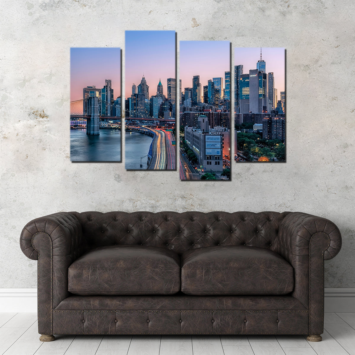 Manhattan Sunset Wall Art
