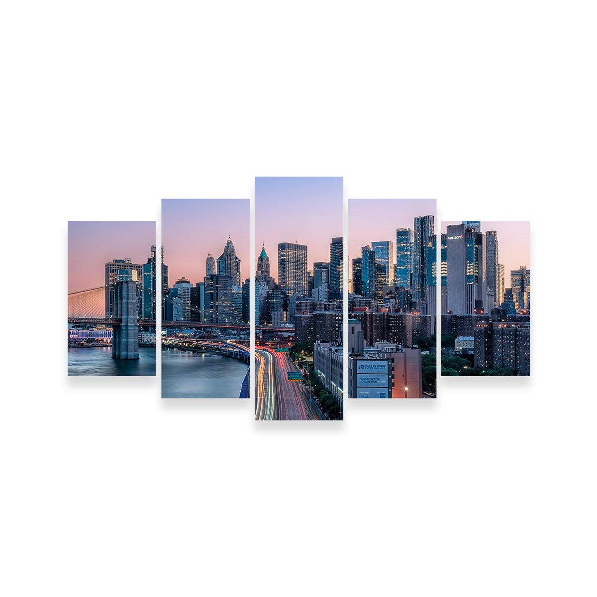 Manhattan Sunset Wall Art