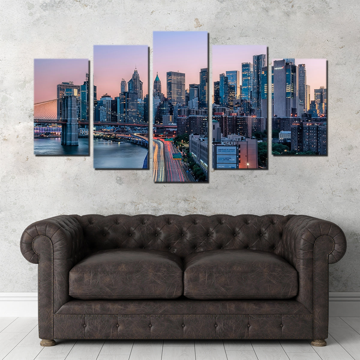 Manhattan Sunset Wall Art