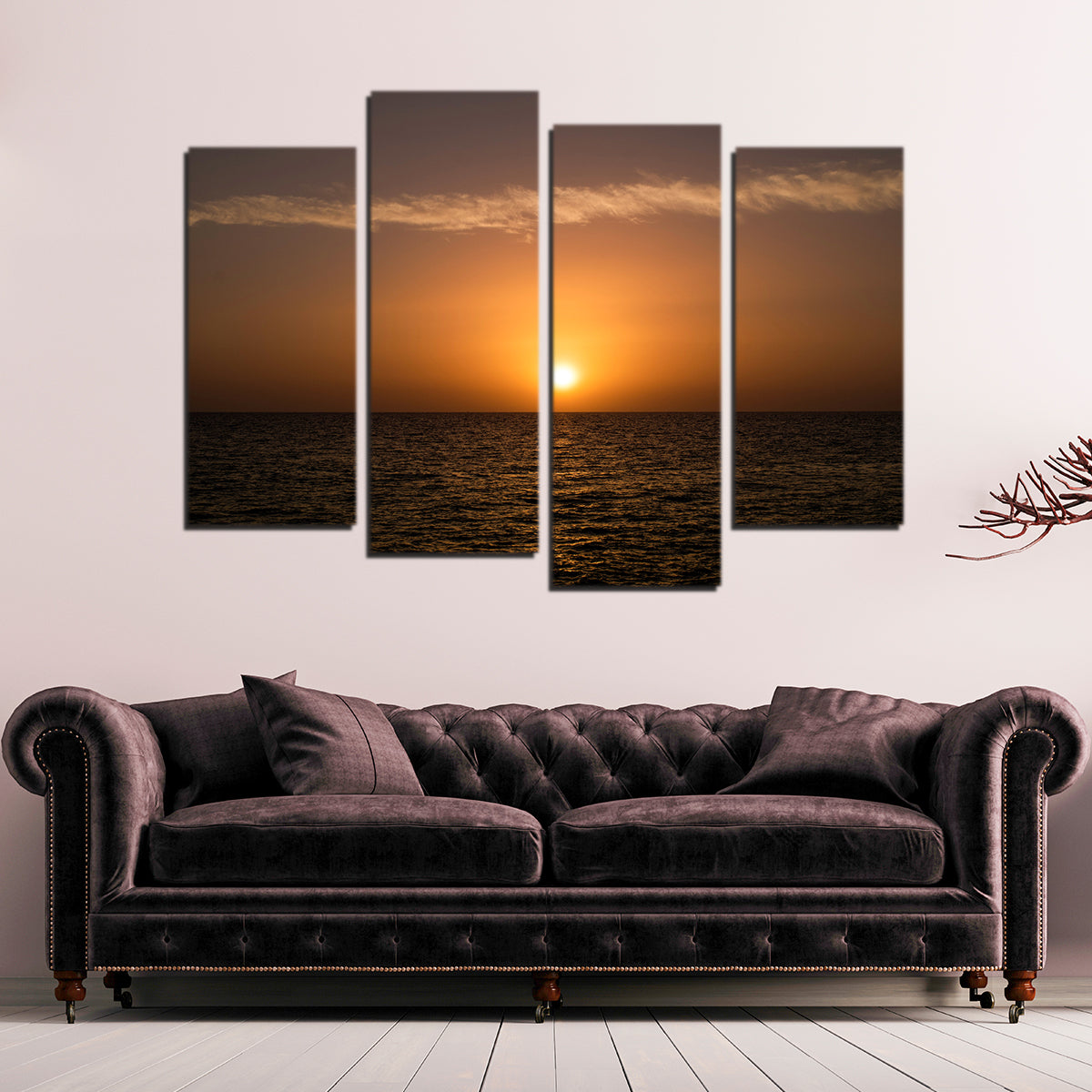 Marina di Pisa Sunset 2 Wall Art