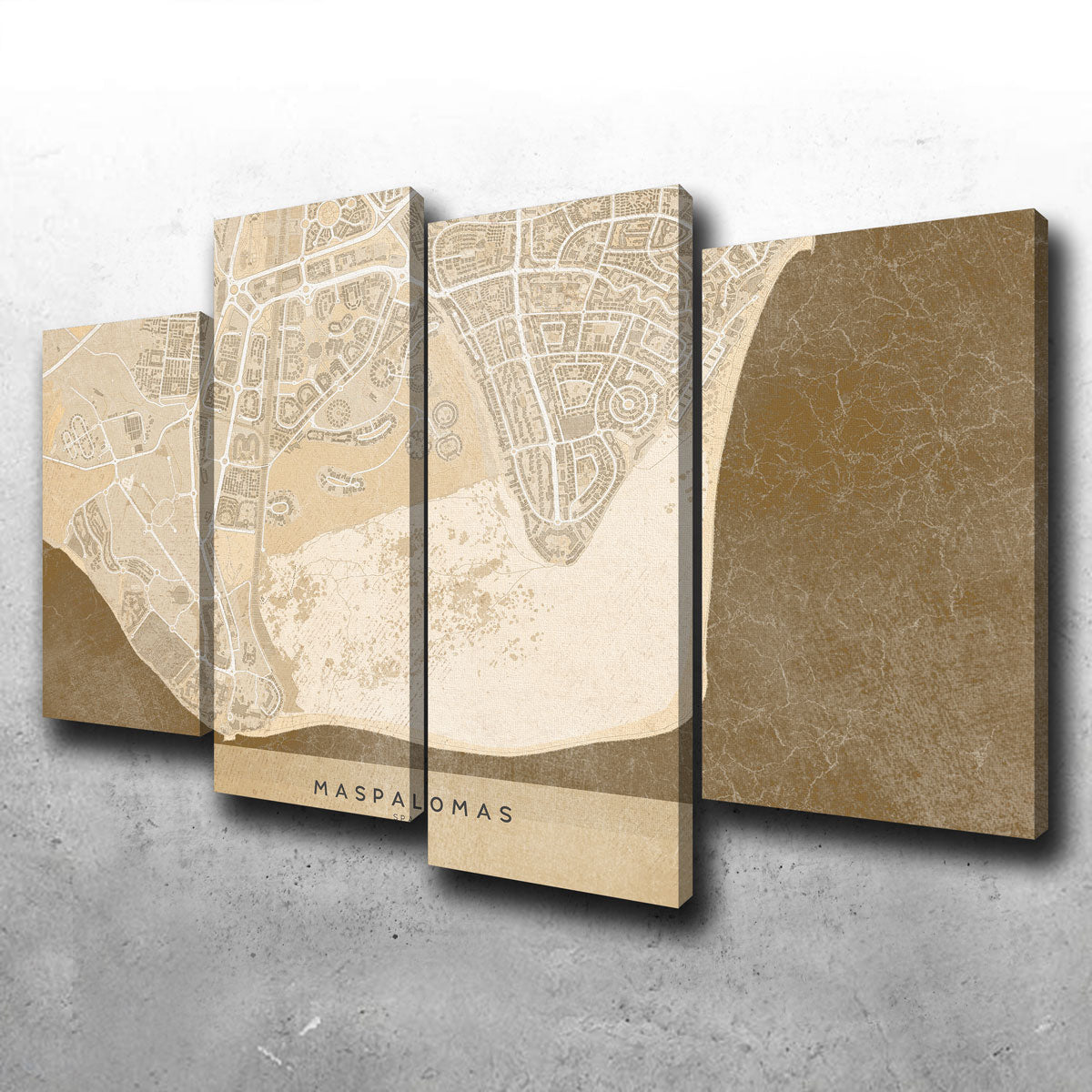 Maspalomas Map Wall Art