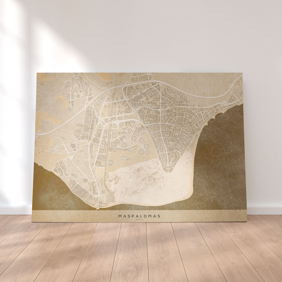 Maspalomas Map Wall Art