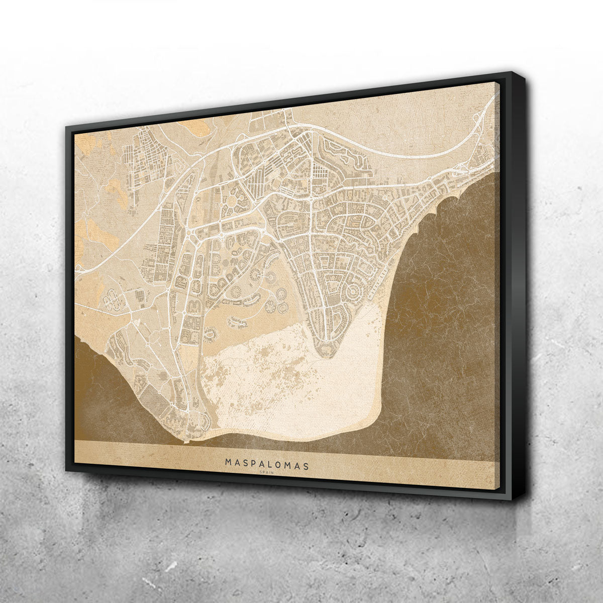 Maspalomas Map Wall Art