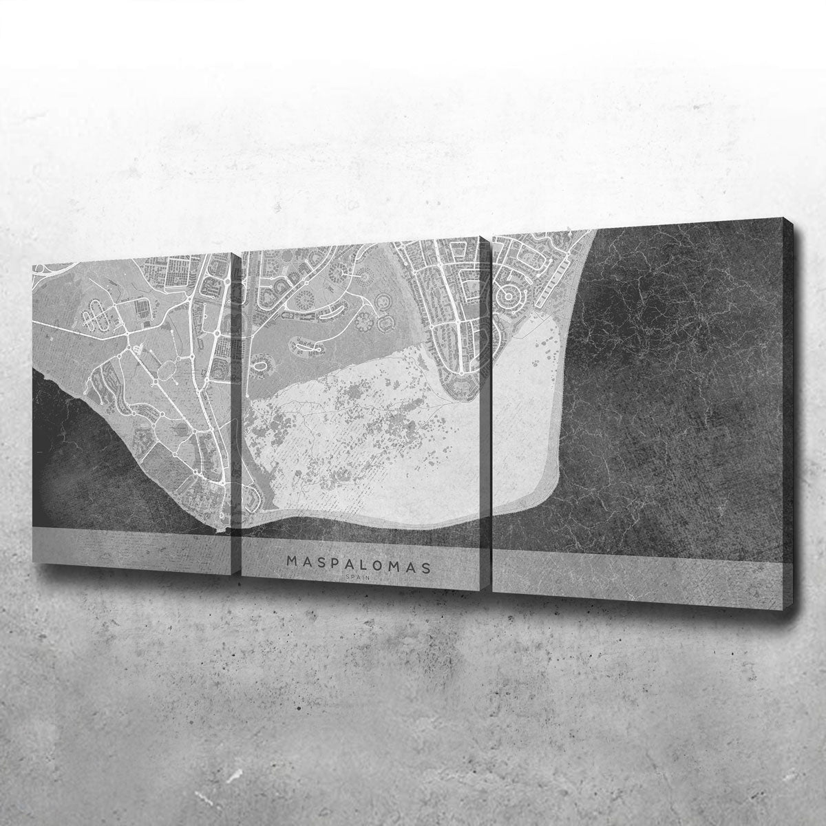 Maspalomas Map 2 Wall Art