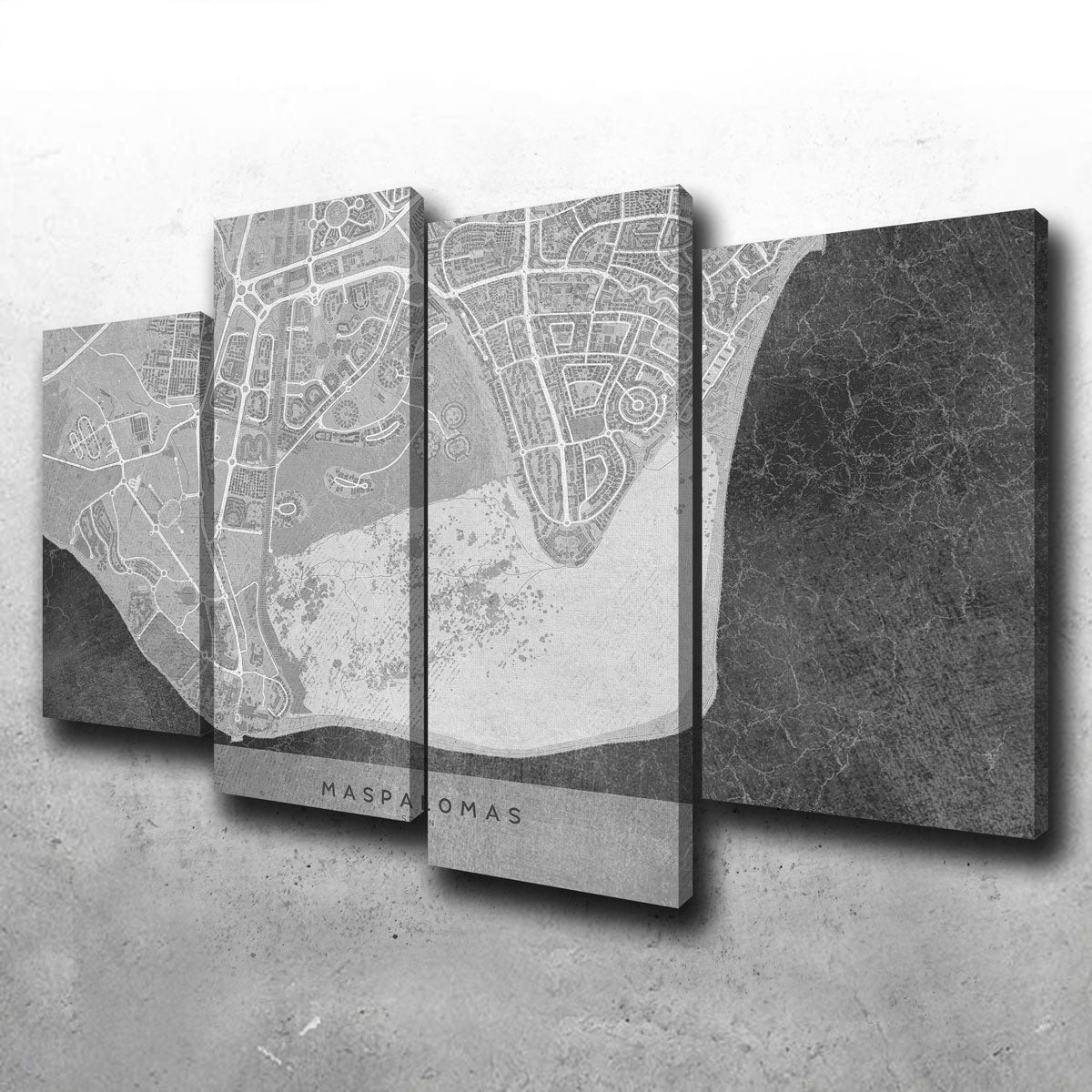 Maspalomas Map 2 Wall Art