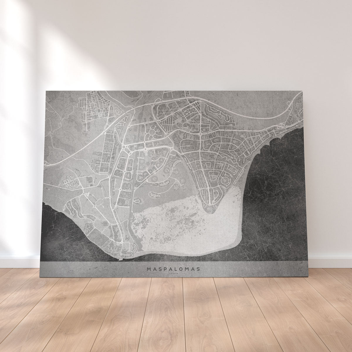 Maspalomas Map 2 Wall Art