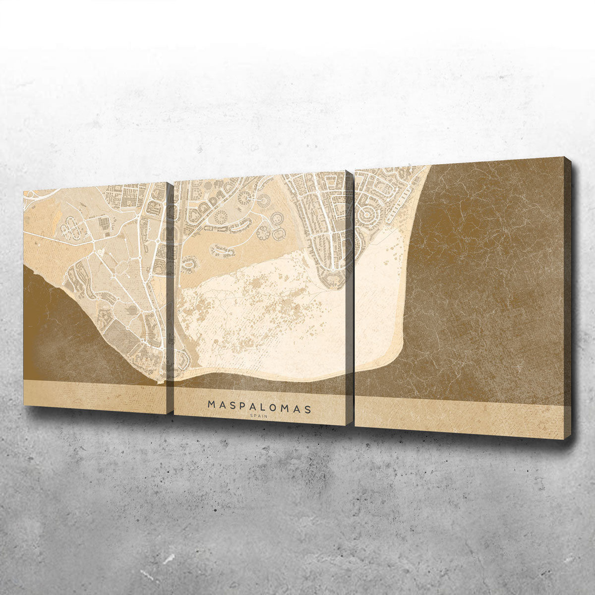 Maspalomas Map Wall Art