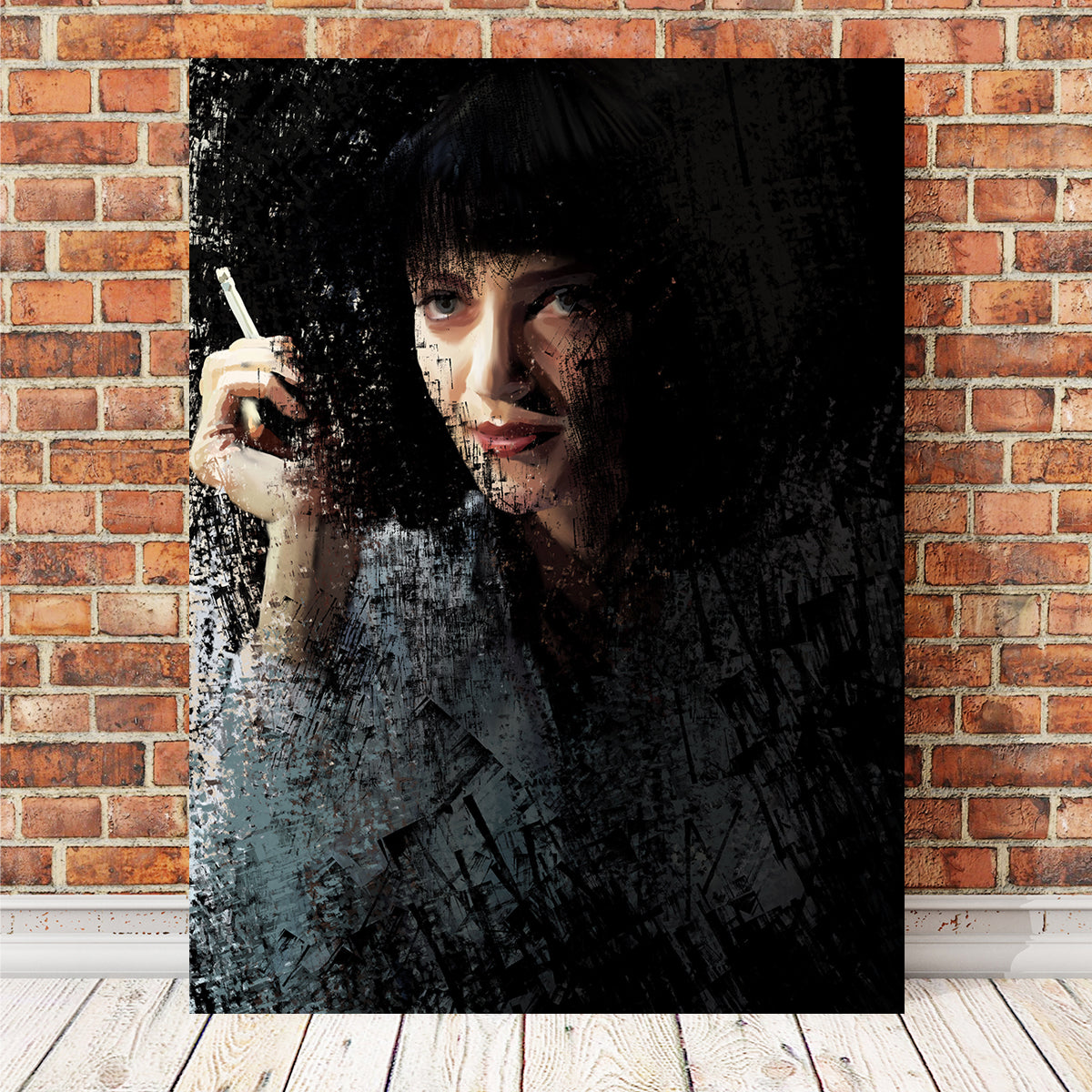 Scratchy Mia Wall Art