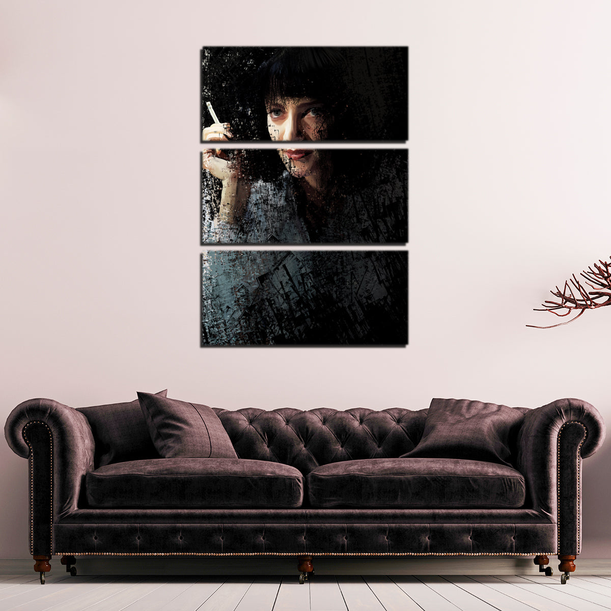 Scratchy Mia Wall Art