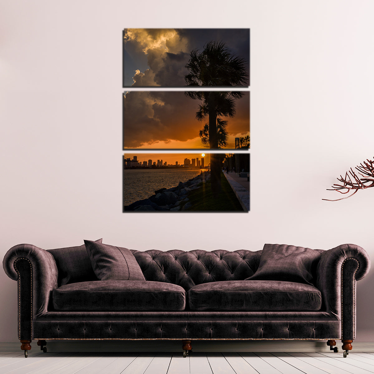 Miami Sunset Wall Art
